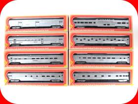 47818 Ihc Ho Scale Burlington Cb&q Lightweight Passenger Car 8-pack Set -