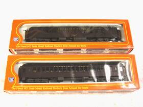 4485 Ihc #6525 #2810 2 Canadian Pacific Heavyweight Passengers Coach #315 Baggage #4485 Ho