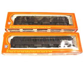 2810 Ihc #6547 #2810 2 Canadian Pacific Heavyweight Passengers Coach #315 Express Baggage. Ho