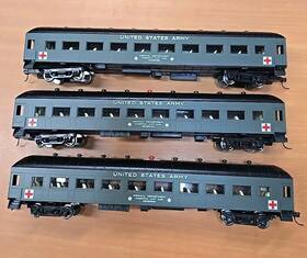 83381 Ihc 89350 Lionel Ho Us Army Heavyweight Hospital Unit Coach Car Wwii 89400
