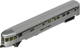 14553 Industries Inc. Streamline Fluted Observation Car With Lighted Interior - B&o N Scal