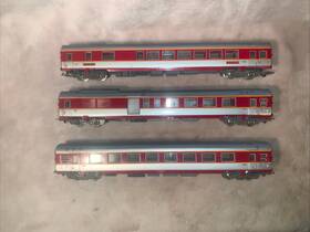 5343 Jouef 5342/5343 - 3 French Sncf Passenger Coach/baggage/restaurant Cars Ho Scale Exc