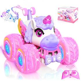 B0fj2h3zks Joysintoy Remote Control Car For Girls Unicorn Toys Age 3 360 Rota