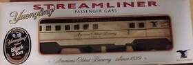 4598-2000 K-line 040369930839 Yuengling Streamliner Passenger Cars Black And Tan