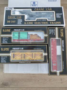 30-67227 K-line Electric Trains Western Rr Classic Freight Car Set Lot O Scale Lionel