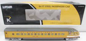 6-22675 K-line O Gauge Milwaukee Rd Inch Adler Creek Skytop Lounge Car #12 Nib