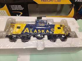 K613-1012 K Line Diecast Alaska Extended Vision Smoking Caboose O Scale Train Freight