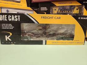 K692-1091 K Line Diecast Flat Freight Car Boat Propeller O Scale Train Rare 1/48