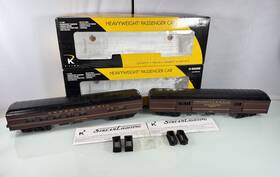 K-4880e K-line K-4880 Prr Brunswick Heavyweight Baggage And Pullman 2pc Streamlighting Set