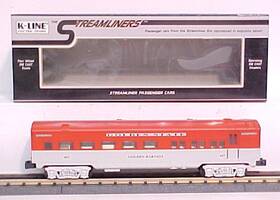K0427 K-line O Golden State Inch Harvest 13.5 Streamliner Diner Car #427 Ln