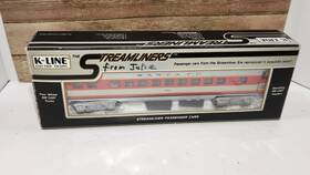 K4530-3091 K-line K4530-3190 O Santa Fe 12.5 Inch Streamliner Passenger Car #3091 With Box