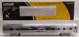 K4613c K-line O D&rg California Zephyr 21 Inch Silver Pine Aluminum Passenger Car K4613c K-line O D&rg California Zephyr 21 Inch Silver Pine Aluminum Passenger Car