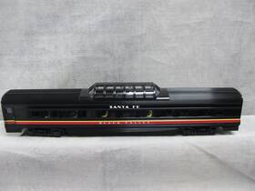 K4630-30010 K-line Atsf Midnight Chief Black Valley Vista Dome 18 Inch Aluminum
