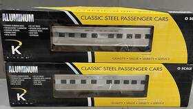 K46304-42921 K-line 41822 #4630r 21 Inch Alum 2-pk Atsf Super Chief Coach#2921 And Pullman#1822/ Lionel