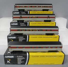 K4638d K-line O Lackawanna 18 Inch Aluminum Passenger Cars Set Of 4 Ex/box