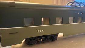 K4650-40003 K-line 21 Inch Pass. Car Northern Pacific North Coast Ltd. Dome-sleep