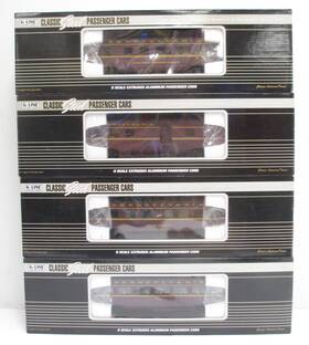 K4680b K-line O Pennsylvania 15 Inch Aluminum Passenger Cars Set Of 4 Ex/box