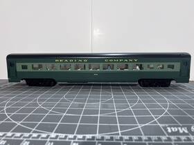 K4681-32002 K-line O Scale 18 Inch Aluminum Reading Company Passenger Car Rdg Coach