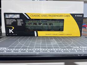K4681-32060 K-line O Scale Aluminum Reading Company Grille Coach Passenger Car