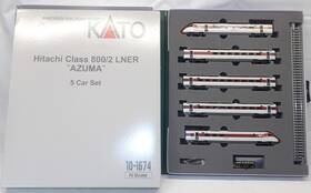 10-1674 Kato N Scale British Rr Hitachi Class 800/2 Lner Ftazumaft 5 Cars Set 2