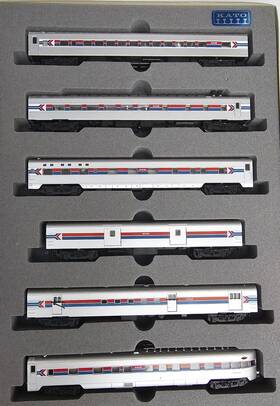 106-011 Kato Amtrak Smooth Side Passenger 6 Car Set N Scale
