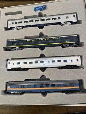 106-028 Kato N Scale Smoothside Passenger 4-car Set Custom Finished For C&ei