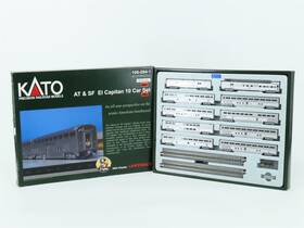 106-084-1 Kato N Kobo Custom Atsf Inch El Capitan Passenger 10-car Set With Lighting