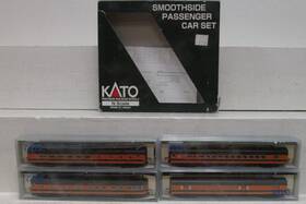 106-1004 Kato N Scale Great Northern Smoothside Passenger 4-car Set A Ln 106-1004 Kato N Scale Great Northern Smoothside Passenger 4-car Set A Ln