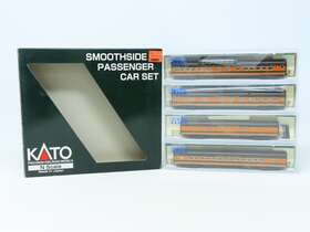 106-1103 Kato N Scale #106-1103 Gn Empire Builder 4-car Smoothside Passenger Set B-1