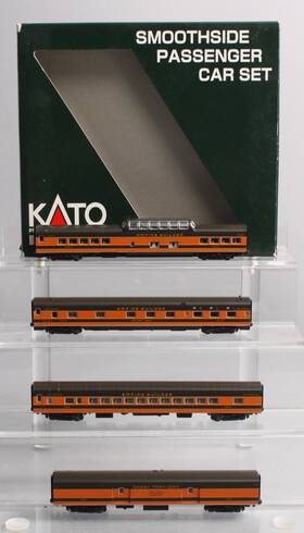 106-1104 Kato N Scale Great Northern Empire Builder 4-car Passenger Set Ln/box 106-1104 Kato N Scale Great Northern Empire Builder 4-car Passenger Set Ln/box