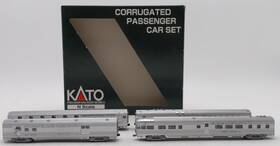 106-1503 Kato N Cb&q Corrugated 4-car Passenger Set Ex/box 106-1503 Kato N Cb&q Corrugated 4-car Passenger Set Ex/box