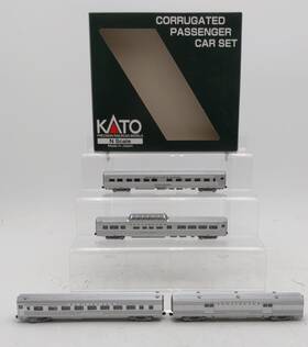 106-1605 Kato N Scale Chicago Burlingrton And Quincy 4-car Passenger Set B Ex/box