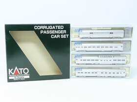 106-1606 Kato N Scale #106-1606 Cb&q Burlington Route Corrugated Passenger 4-car Set B-2