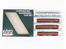 106-1702 Kato N Prr Pennsylvania Baggage Coaches And Sleeper Passenger Set Of 4 106-1702 Kato N Prr Pennsylvania Baggage Coaches And Sleeper Passenger Set Of 4