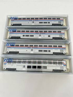 106-3502 Kato N Scale #106-3502 Amtrak Superliner Passenger Car Phase Iii Set B 4