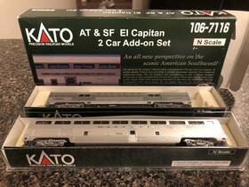 106-7116 Kato N Scale At&sf El Capitan Add-on Set