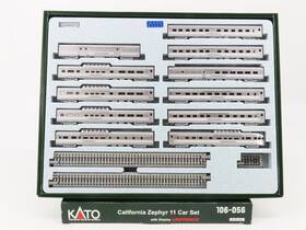106-056 Kato 106056 N Scale Cb&q / D&rgw Wp Inch California Zephyr Passenger 11-car Set