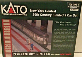 106-100-1 Kato 1061001 N New York Central 20th Century Ltd 9 Car Set With Lights