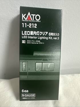11-212 Kato N Scale Led Interior Lighting Kit For Passenger Cars Six Pack Hh 11-212 Kato N Scale Led Interior Lighting Kit For Passenger Cars Six Pack Hh