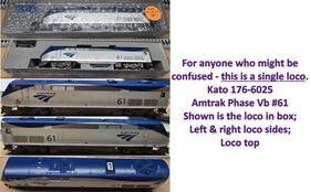 176-6025 Kato N Scale - 176-6025- P42 Amtrak Phase Vb #61 With Dcc Installed
