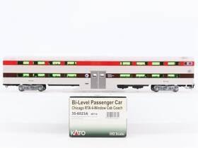 4-window Kato 35-6023a Ho Chicago Metra Rta Bi-level Cab Coach Passenger #8716