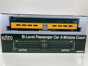 35-6032 Kato C&nw Bi Level Passenger Coach 4 Window Ho Scale