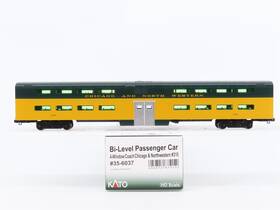 35-6037 Kato Ho Scale Cnw Chicago North Western Bi-level Coach Passenger #310