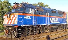 37-6575 Kato 376575 Ho Emd F40ph Chicago Metra New Paint 149 With Ditch Lights 37-6575 Kato 376575 Ho Emd F40ph Chicago Metra New Paint 149 With Ditch Lights