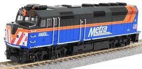 37-6575-dcc Kato 376575dcc Ho F40ph Chicago Metra New Paint 149 With Ditch Lights