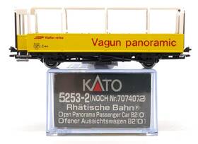 5253-2 Kato N Scale Rhaetian Railway Open Panorama Passenger Car #b2101 Ln/box