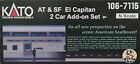 106-7115 Kato N Scale At And Sf El Capitan 2 Car Add On Set