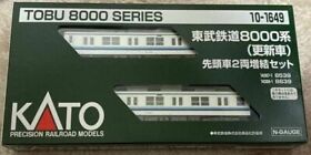 Kat10-1649 Kato Tobu Railway 8000 Series Updated Car Leading 2-car Add-on Set