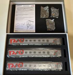 48113 L.s. Models Ho Russian Rzd Wlabmz 3 Car Set Moscow-paris Ep. Vi Set#2