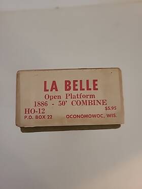 1886-50 La Belle Ho-12 Ho Scale Craftsman #12 Open Platform Combine Nos 1886-50 La Belle Ho-12 Ho Scale Craftsman #12 Open Platform Combine Nos